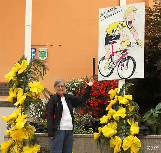 Sykkelturister i Bellegarde sur Valserine